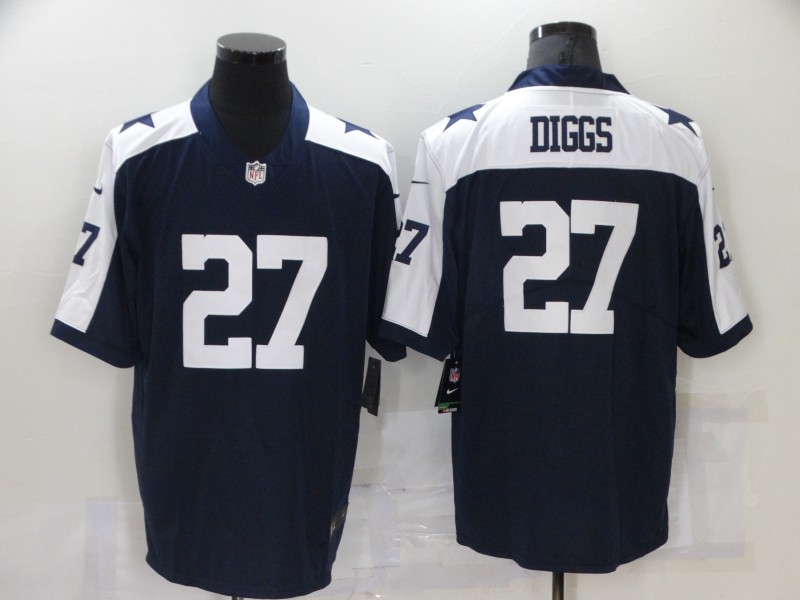 Men's Dallas Cowboys #27 Trevon Diggs Navy Stitched Jersey
